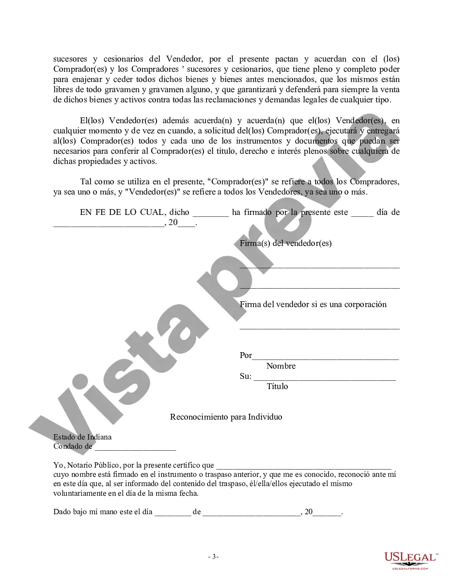 Preview Factura de venta en relación con la venta del negocio por parte del vendedor individual o corporativo