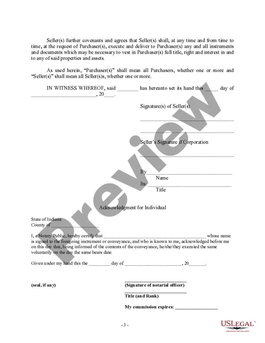 Get Bill of Sale in Connection with Sale of Business by Individual or Corporate Seller Preview Bill of Sale in Connection with Sale of Business by Individual or Corporate Seller