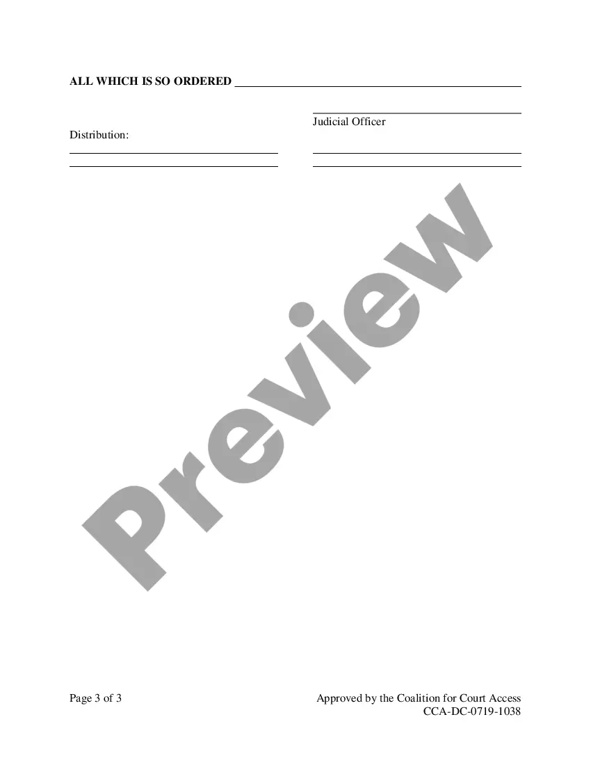 Preview Provisional Order