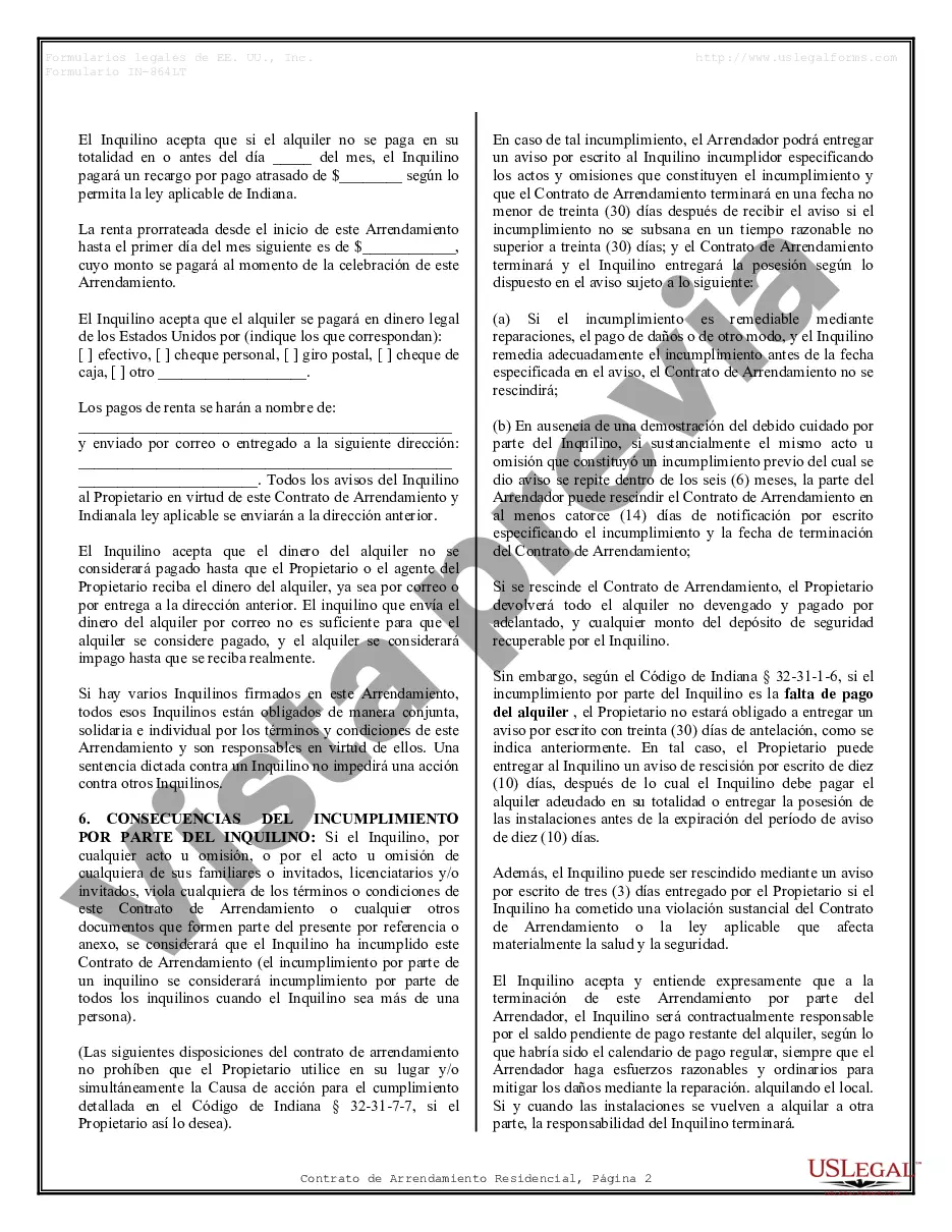 Preview Contrato de arrendamiento de alquiler residencial