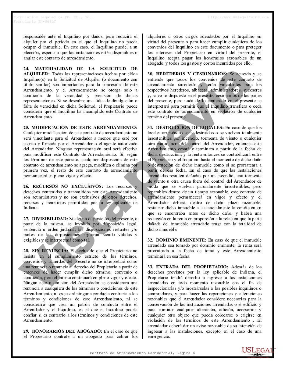 Preview Contrato de arrendamiento de alquiler residencial