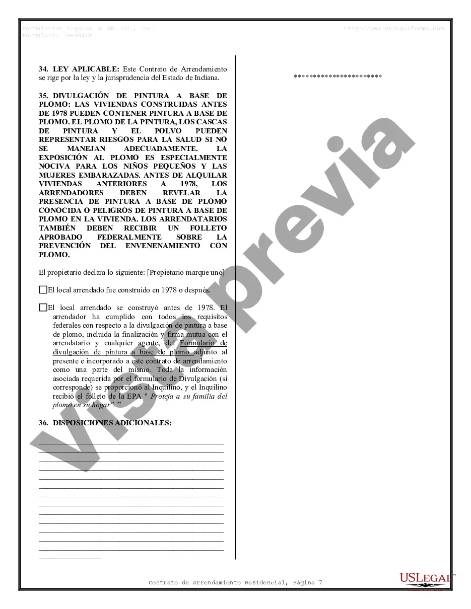 Preview Contrato de arrendamiento de alquiler residencial