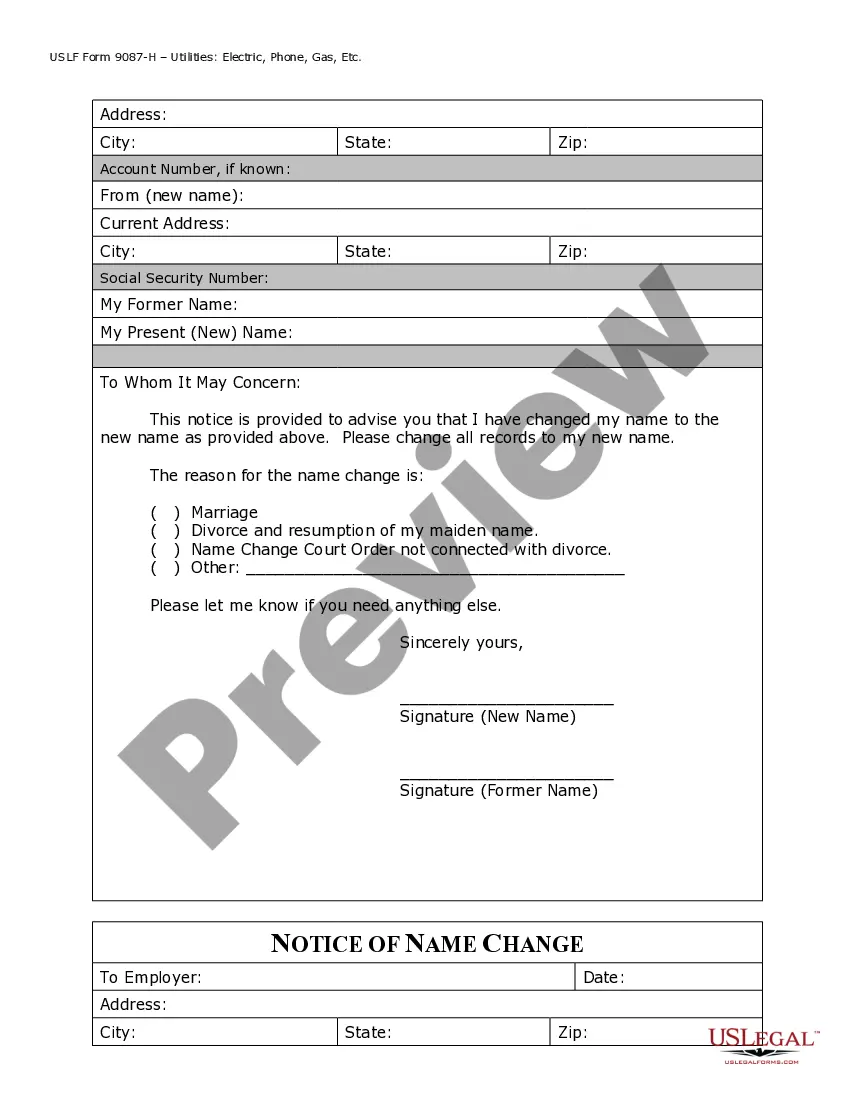 Get Name Change Notification Package for Brides, Court Ordered Name Change, Divorced, Marriage Preview Name Change Notification Package for Brides, Court Ordered Name Change, Divorced, Marriage