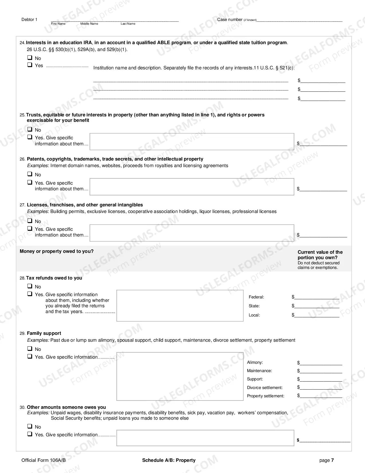 Preview Involuntary Petition Against an Individual