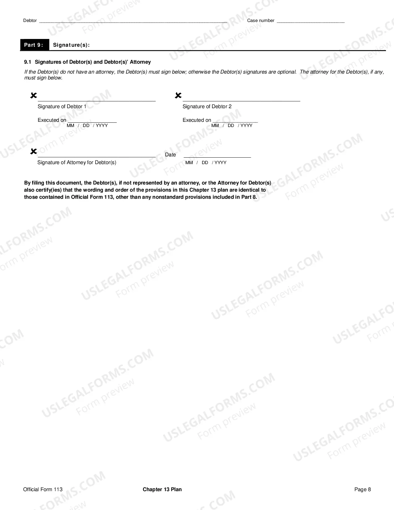Preview Schedule J-2: Expenses for Separate Household of Debtor 2 (individuals)