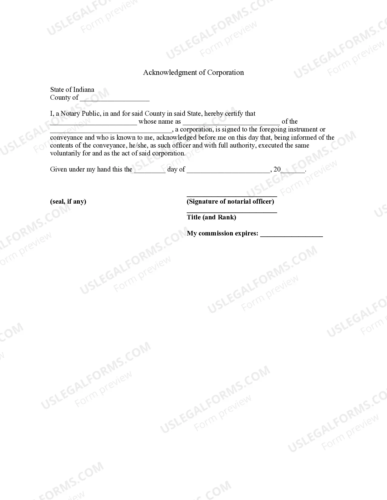 Preview Bill of Sale without Warranty by Corporate Seller