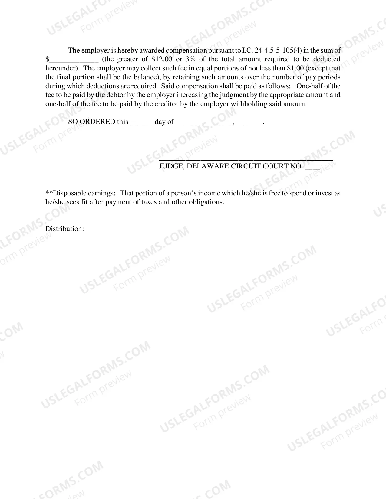 Preview Order In Garnishment Cheat Sheet