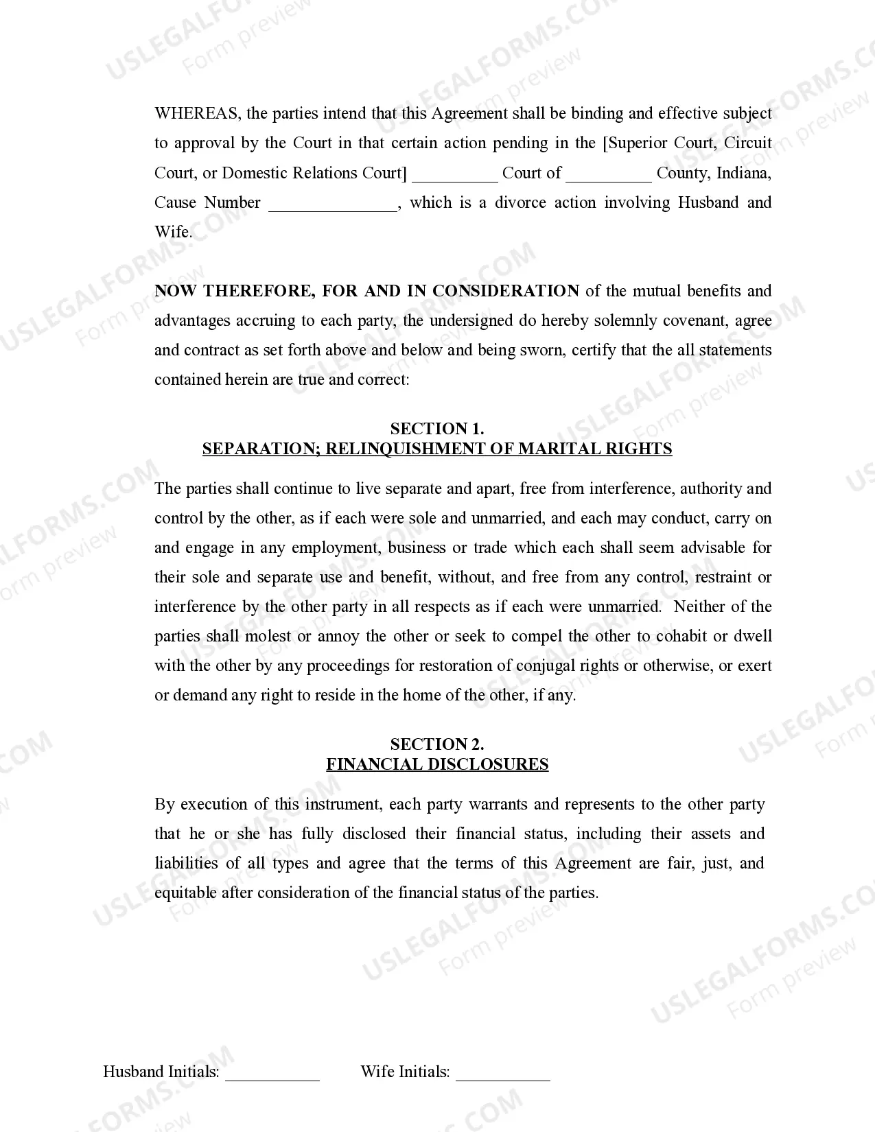 Preview Marital Legal Separation and Property Settlement Agreement Adult Children Parties May have Joint Property or Debts where Divorce Action Filed