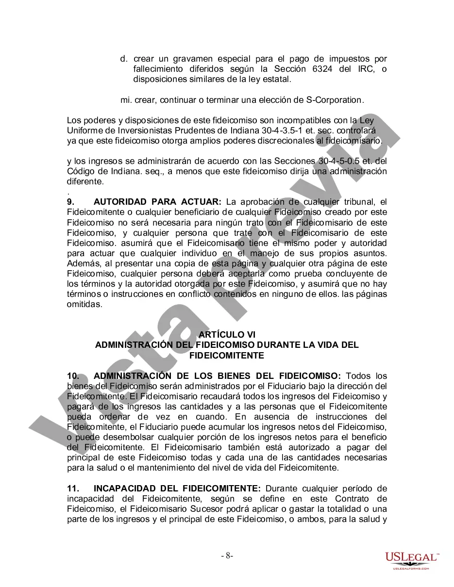 Preview Fideicomiso en vida para esposo y esposa con hijos menores o adultos