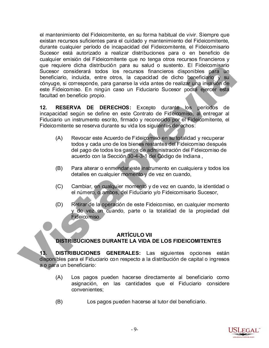 Preview Fideicomiso en vida para esposo y esposa con hijos menores o adultos