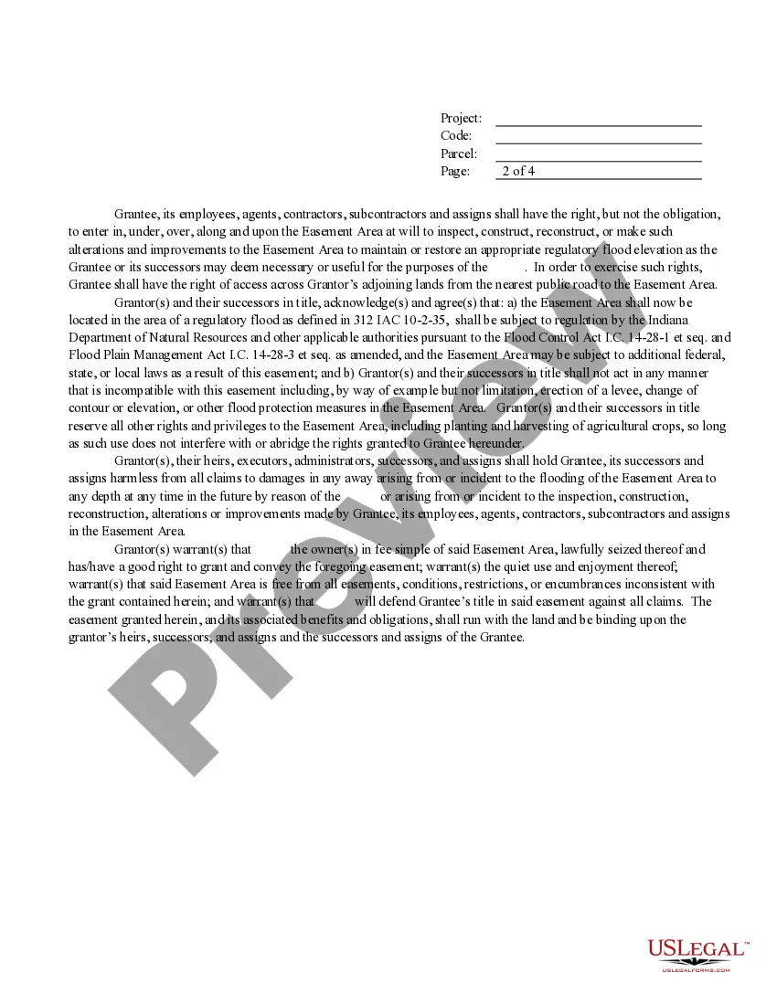 Preview Perpetual Flood Plain Easement