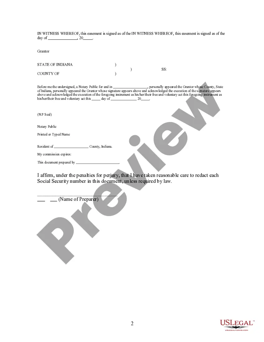 Preview Easement For Power Line