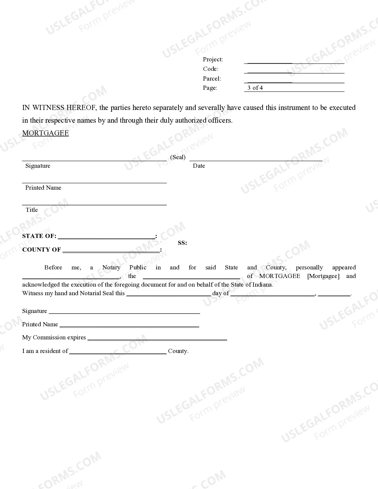 Preview Subordination Agreement for Flood Easement