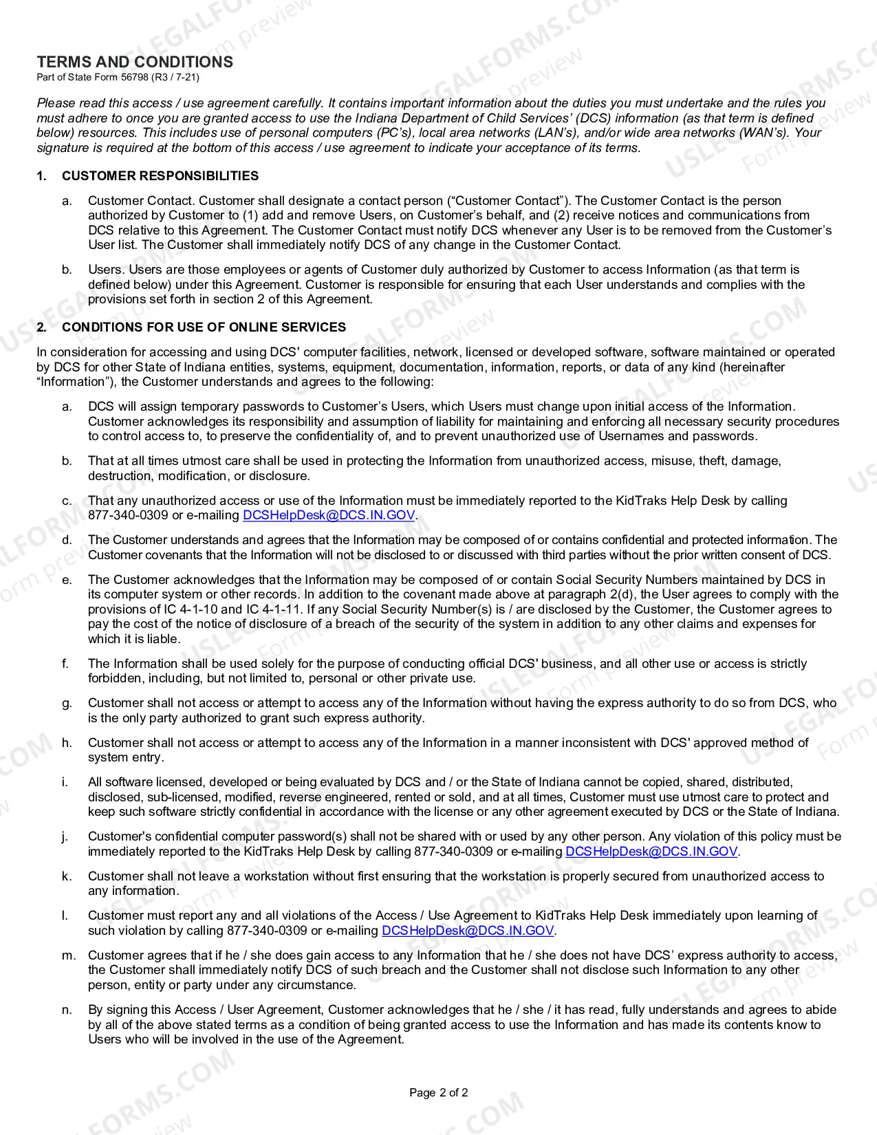 Preview KidTraks Vendor Portal User Agreement