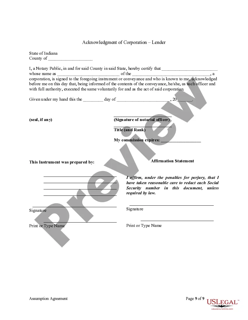 Get Assumption Agreement of Mortgage and Release of Original Mortgagors Preview Assumption Agreement of Mortgage and Release of Original Mortgagors