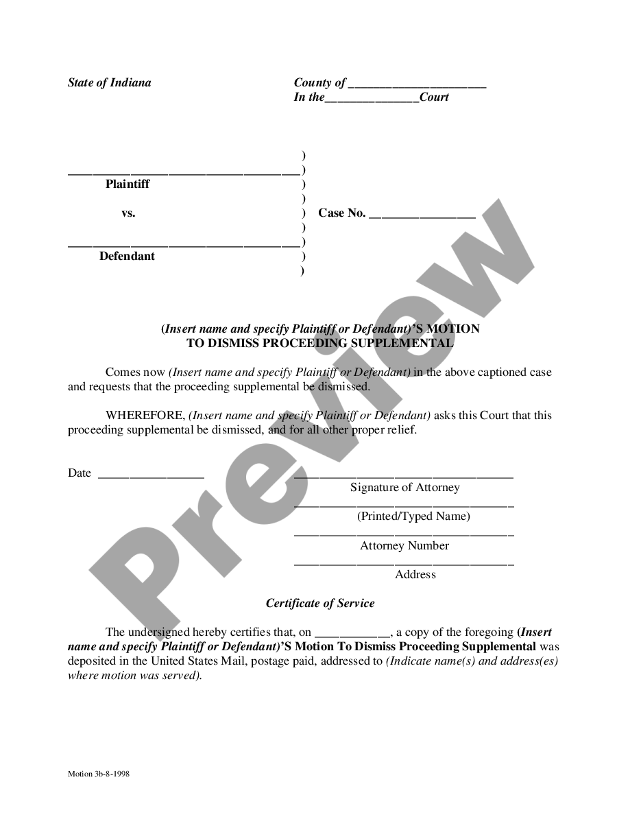 indiana-motion-to-dismiss-form-for-failure-to-prosecute-us-legal-forms