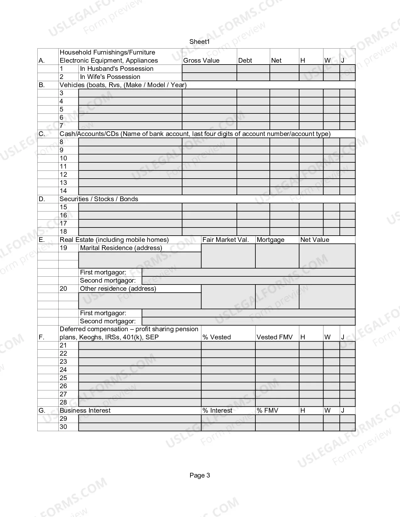 Preview Financial Declaration (LR29-FL00-402.10) - Form 402B (PDF)Opens a New Window.