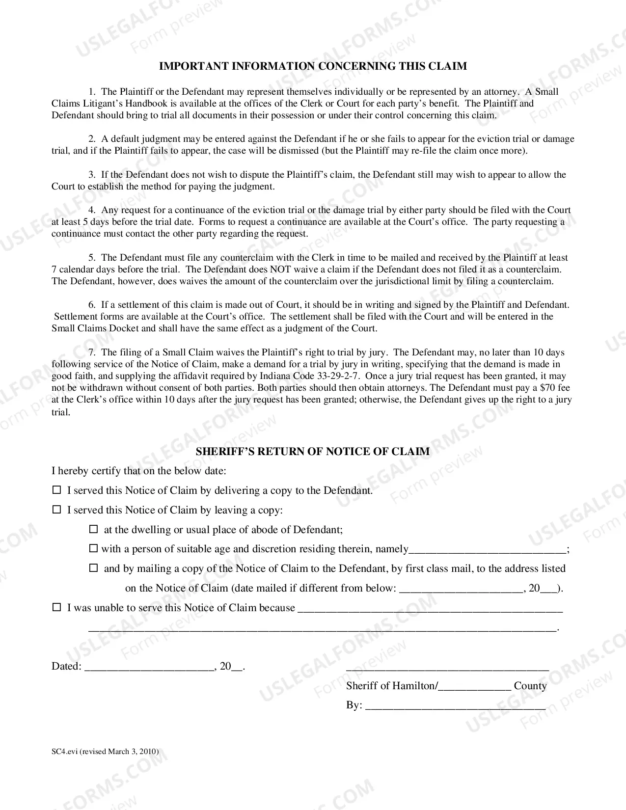 Preview Small Claims Eviction Complaint (PDF)Opens a New Window.