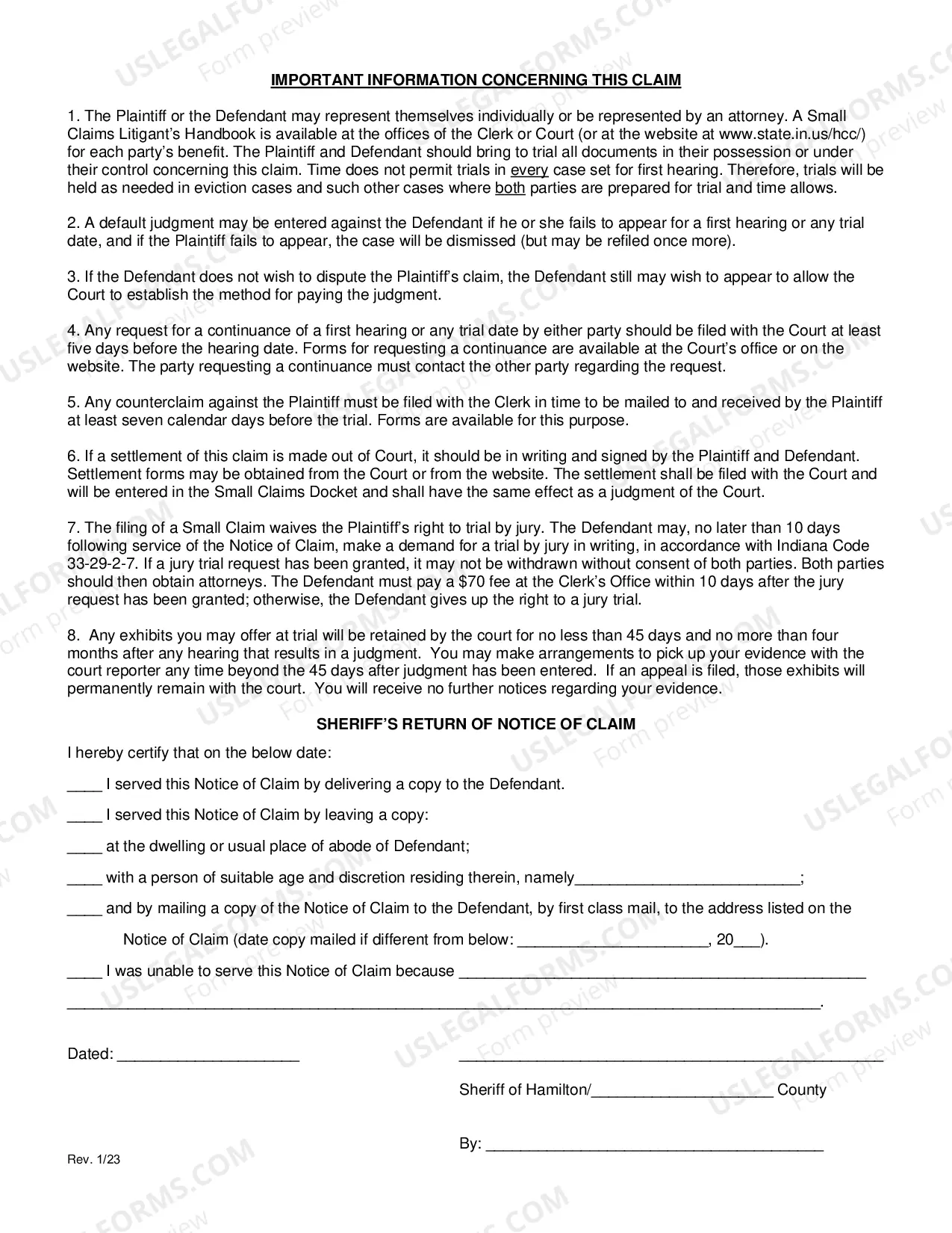 Preview Small Claims Complaint (PDF)Opens a New Window.