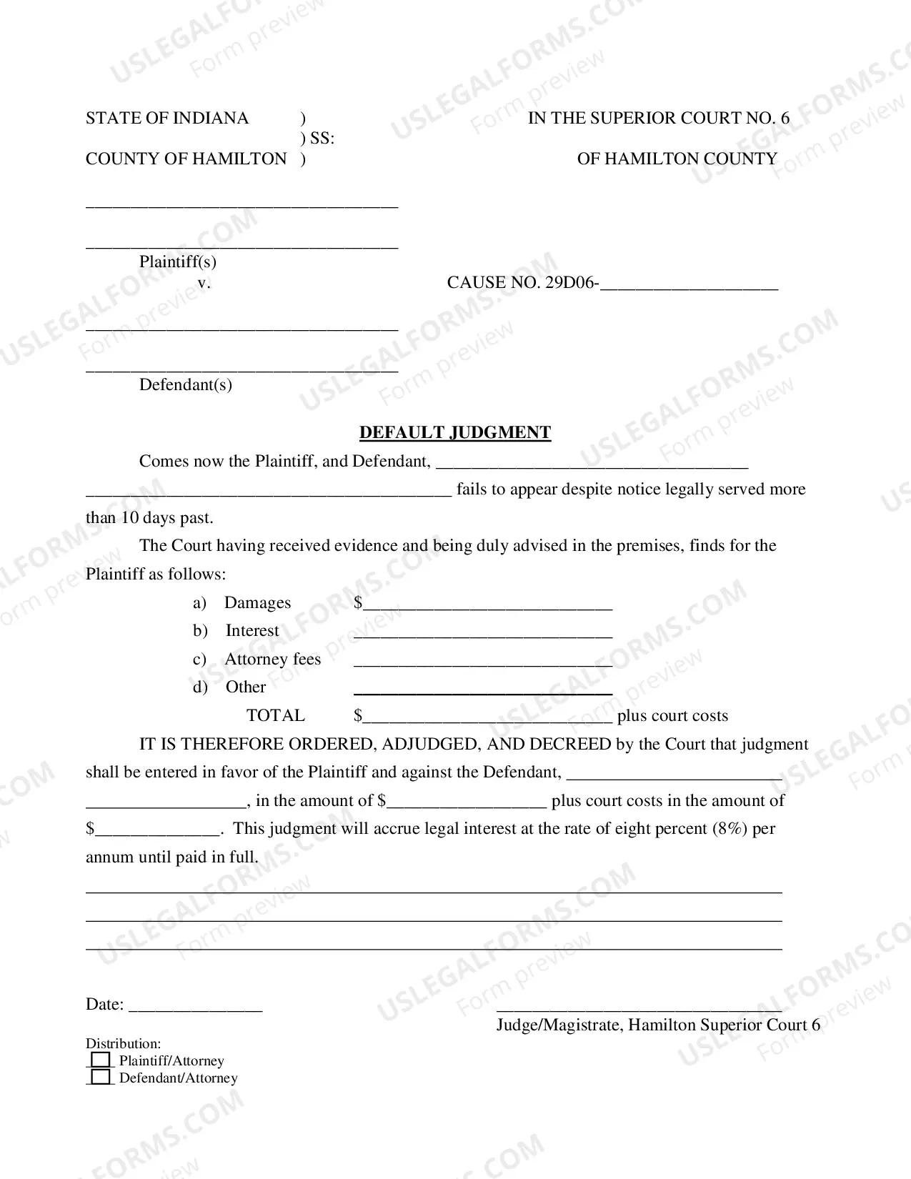 Preview Verified Motion for Default Judgment and Order (PDF)Opens a New Window.
