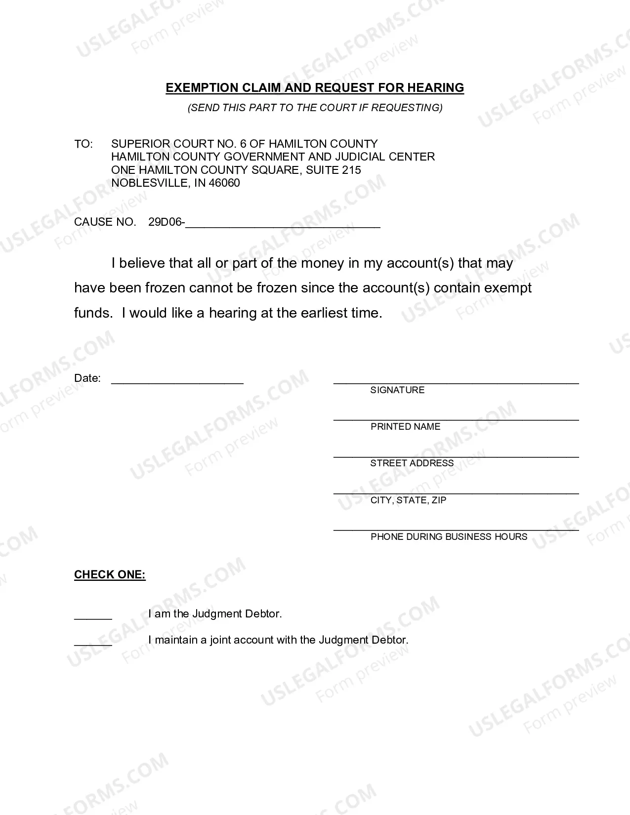 Preview Verified Motion for Proceeding Supplemental and Order - Financial Institution (PDF)Opens a New Window.