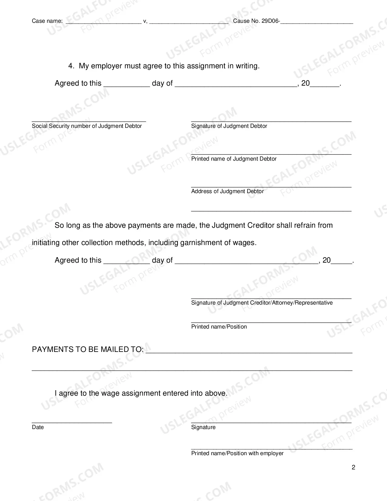 Preview Voluntary Assignment of Wages (PDF)