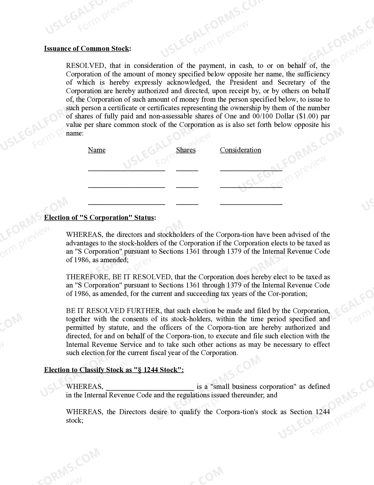 Preview Minutes for Organizational Meeting