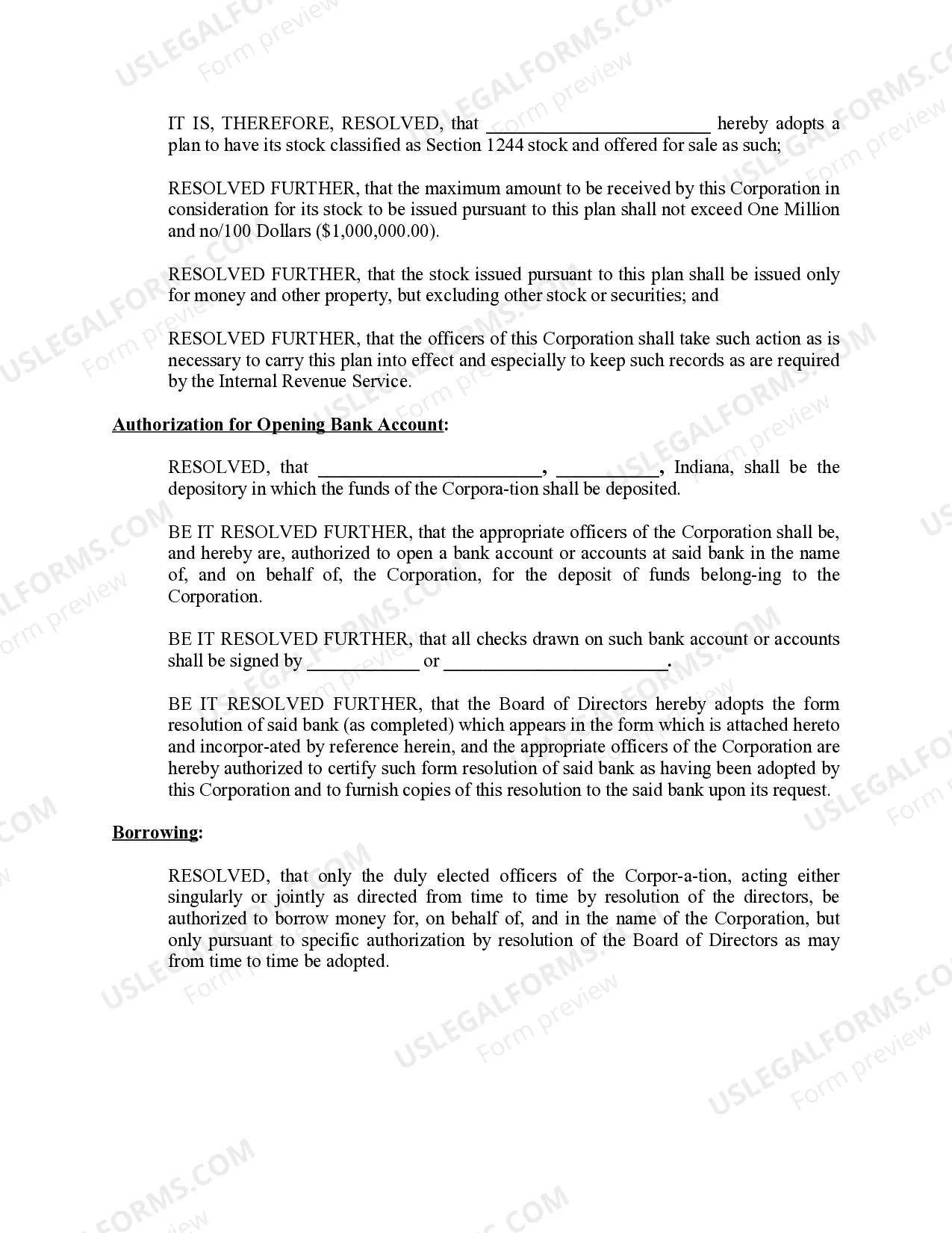 Preview Minutes for Organizational Meeting