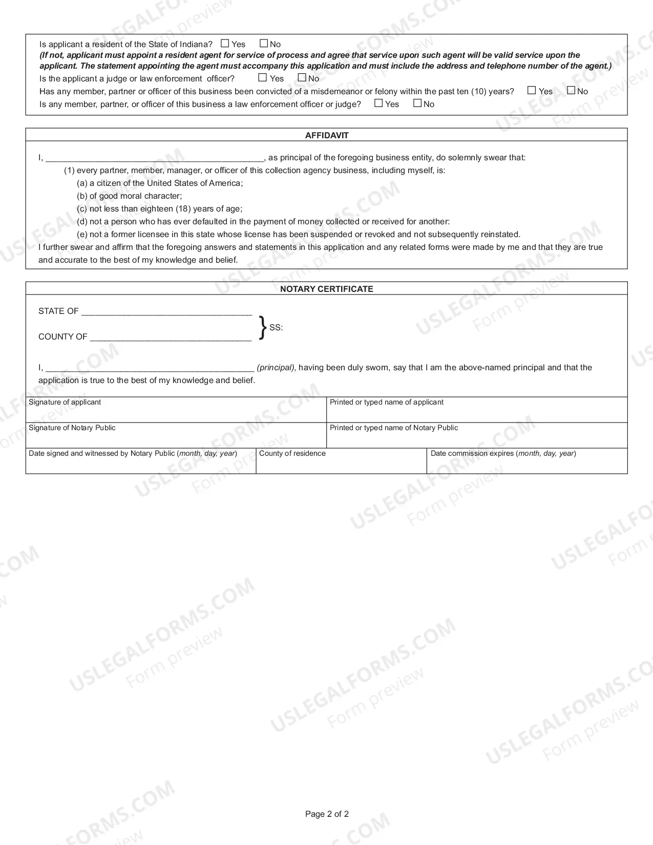 Preview 40495- Application (and renewal) for Collection Agency License