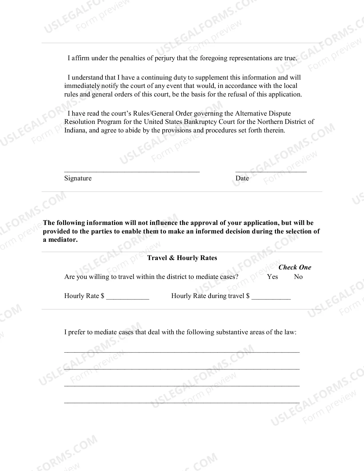 Preview Mediator Registry Application