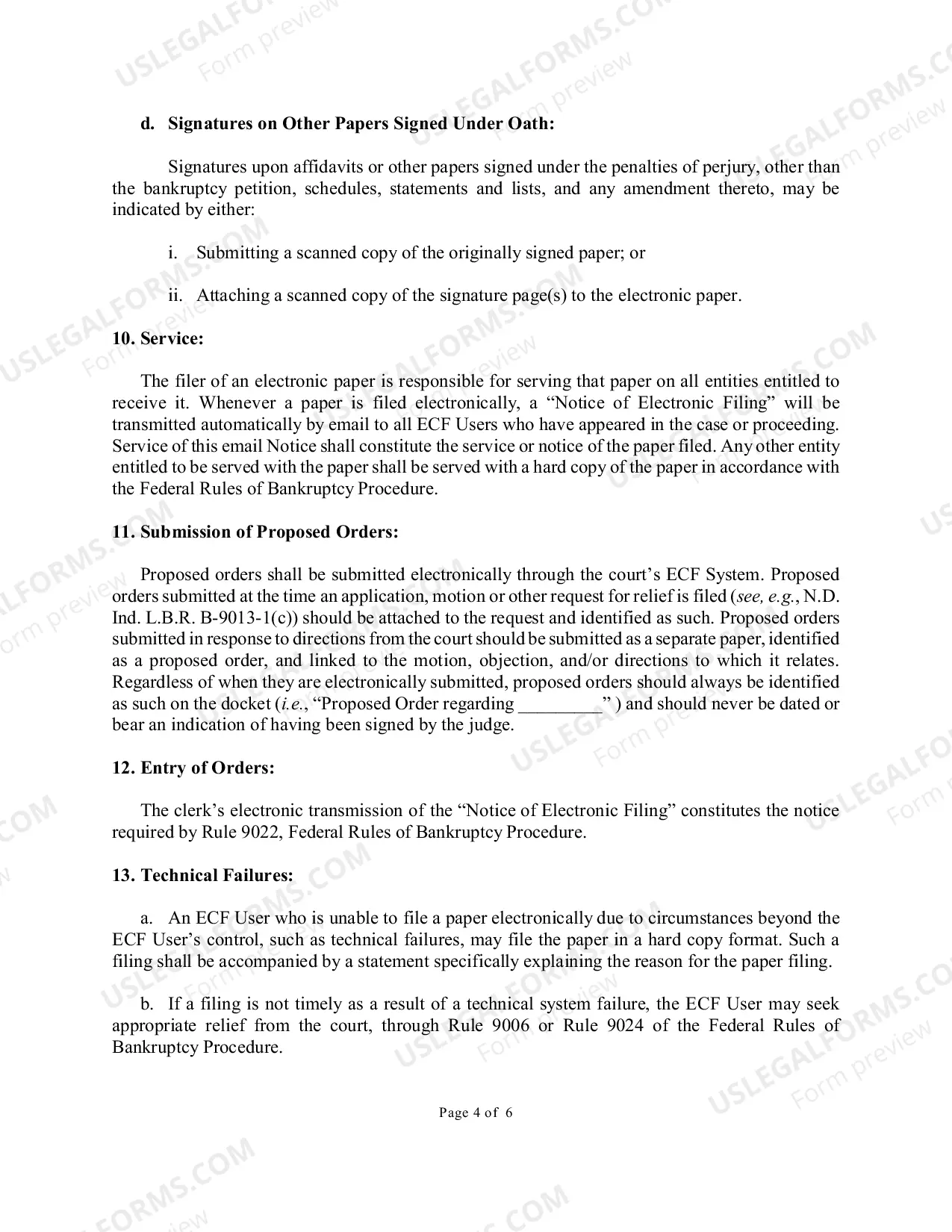 Preview ECF Authorization- Revised 6th Amended Order (6/10/2016)
