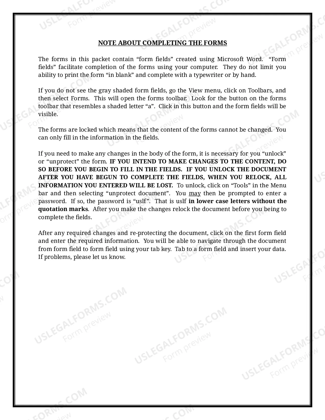 Preview Indiana Name Change Instructions and Forms Package for a Minor