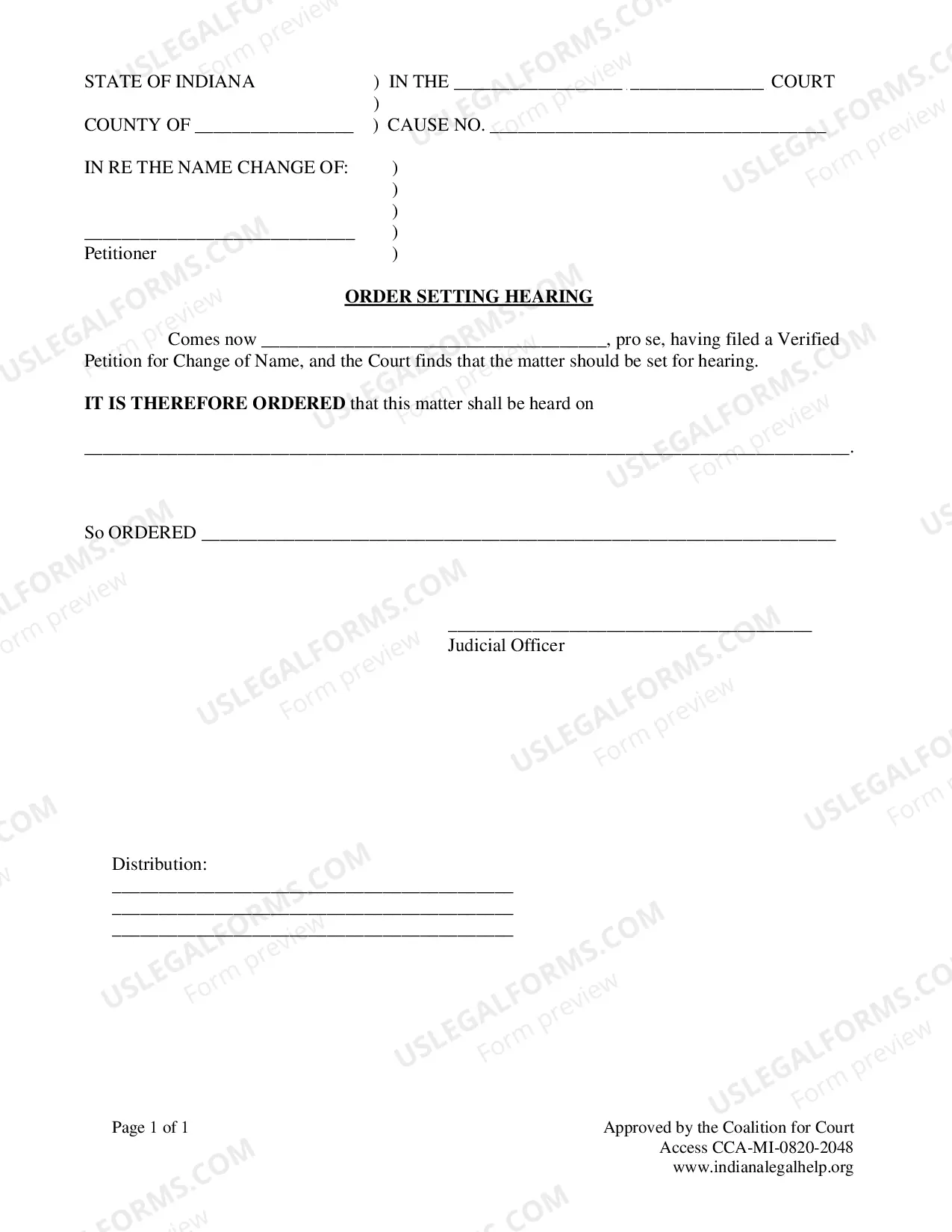 Preview Adult Name Change Packet
