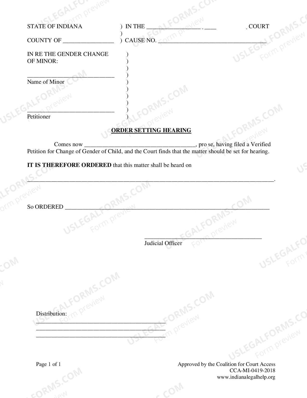 Preview Minor Gender Marker Change Packet