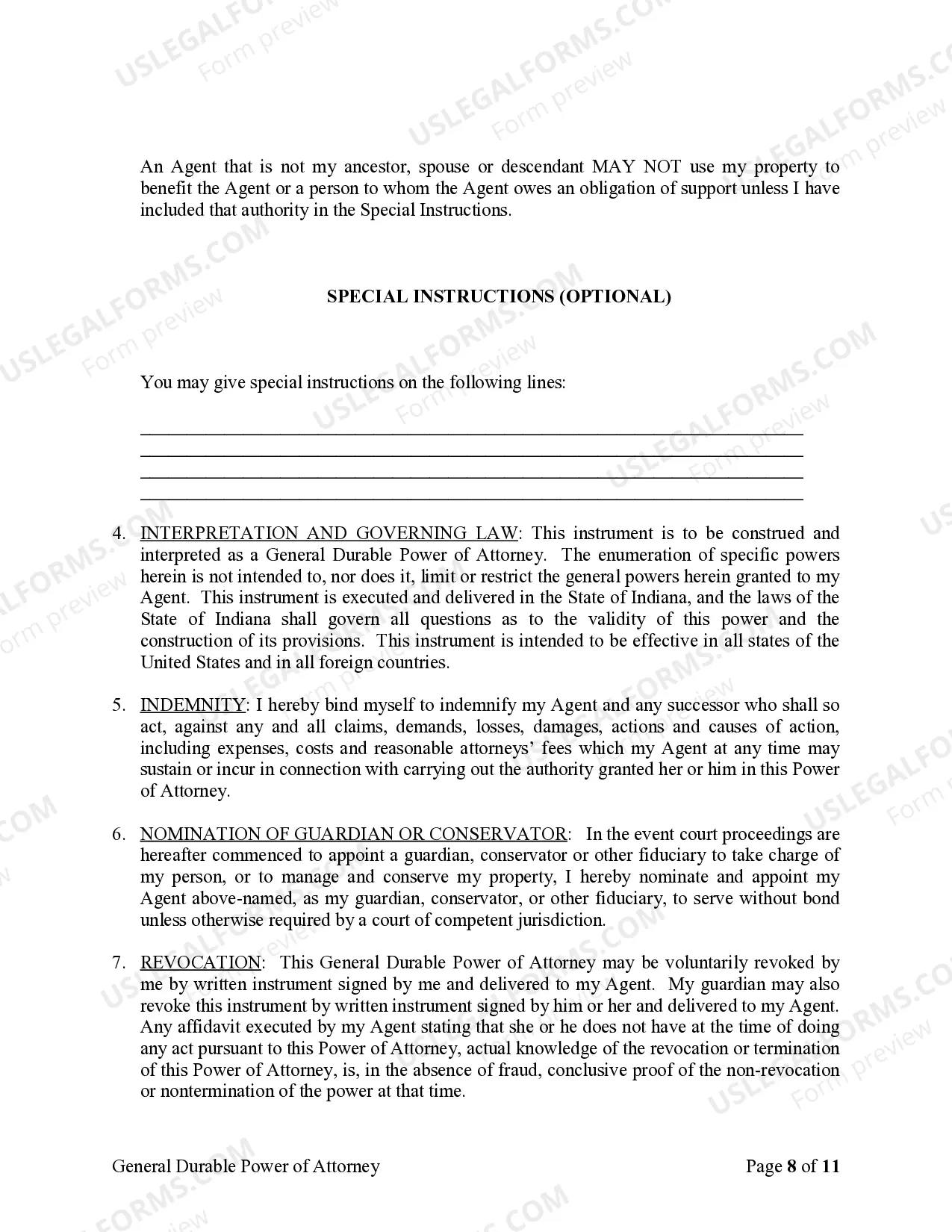 Preview General Durable Power of Attorney for Property and Finances or Financial Effective upon Disability