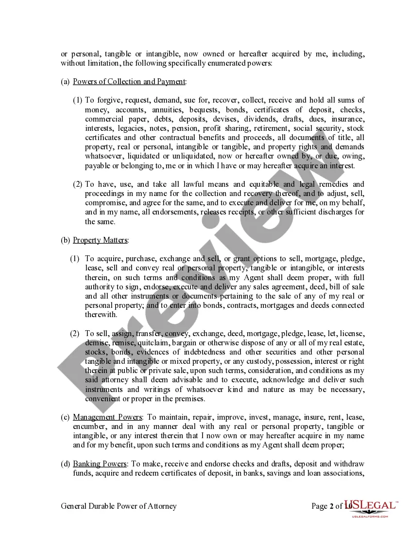 Get General Durable Power of Attorney for Property and Finances or Financial Effective Immediately Preview General Durable Power of Attorney for Property and Finances or Financial Effective Immediately