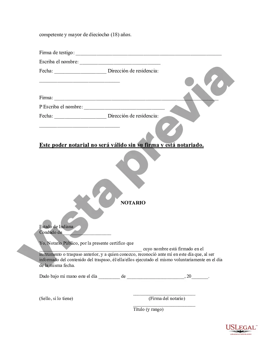 Preview Poder notarial duradero para el cuidado de la salud