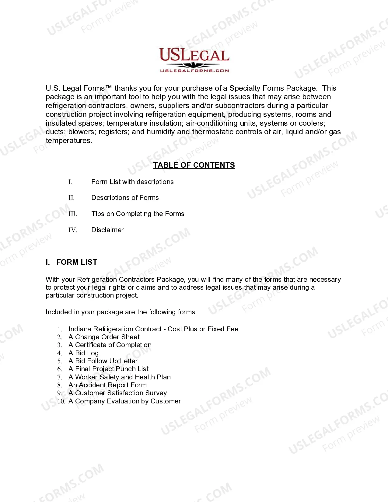 Preview Indiana Refrigeration Contractor Package