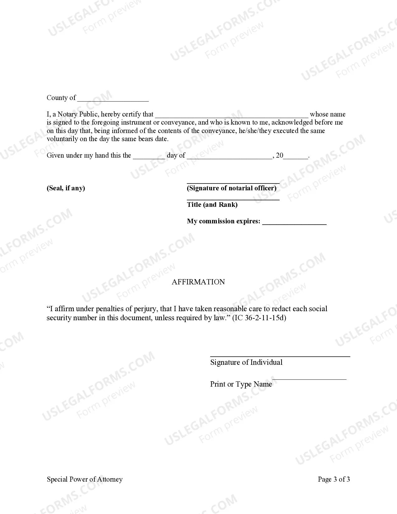 Preview Special or Limited Power of Attorney for Real Estate Purchase Transaction by Purchaser