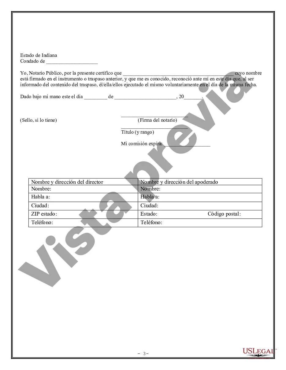 Preview Poder Notarial Limitado para Transacciones de Acciones y Poderes Corporativos