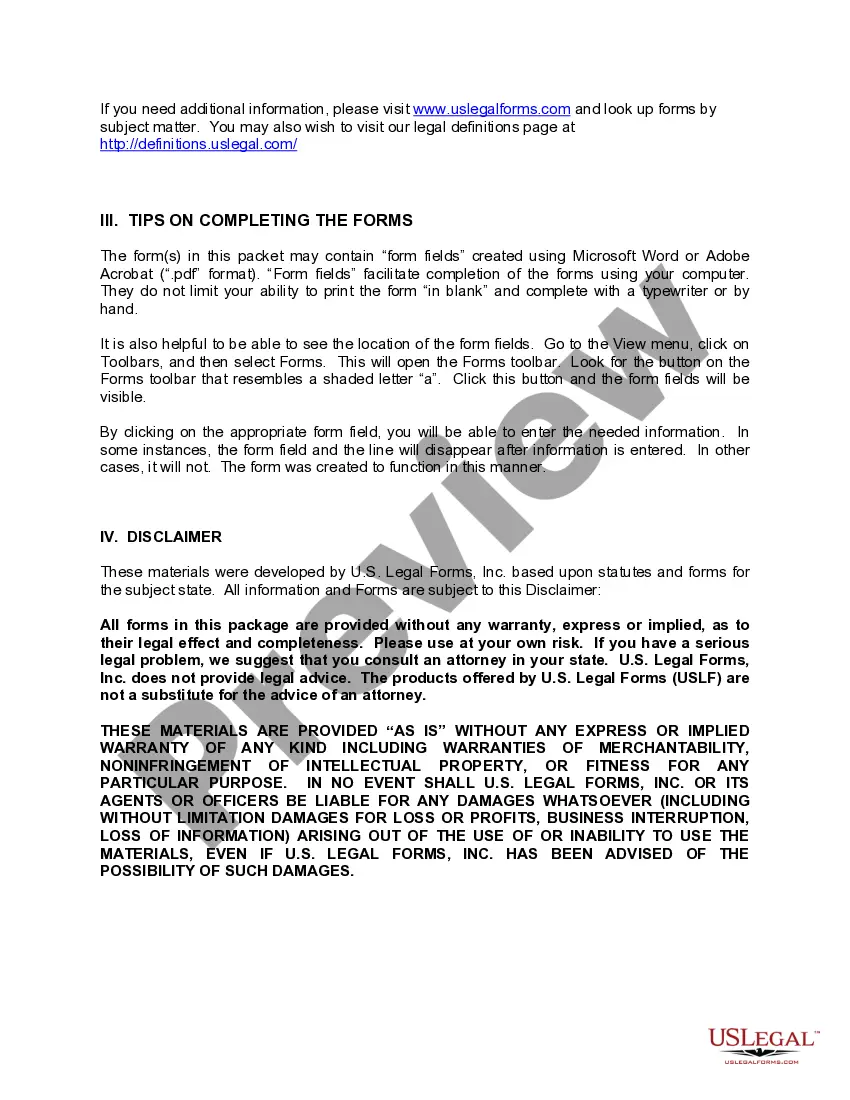 Preview Indiana Commercial Lease Package