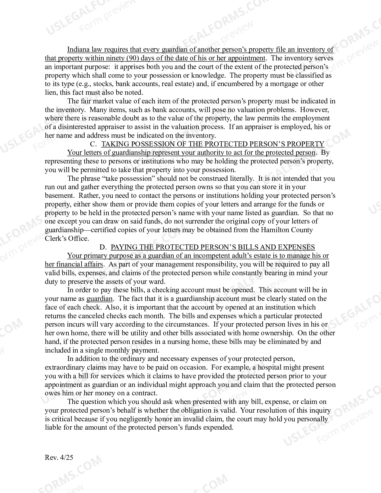 Preview Guardians Guide to Performing Fiduciary Duties - Form PR 00-4 (PDF)Opens a New Window.