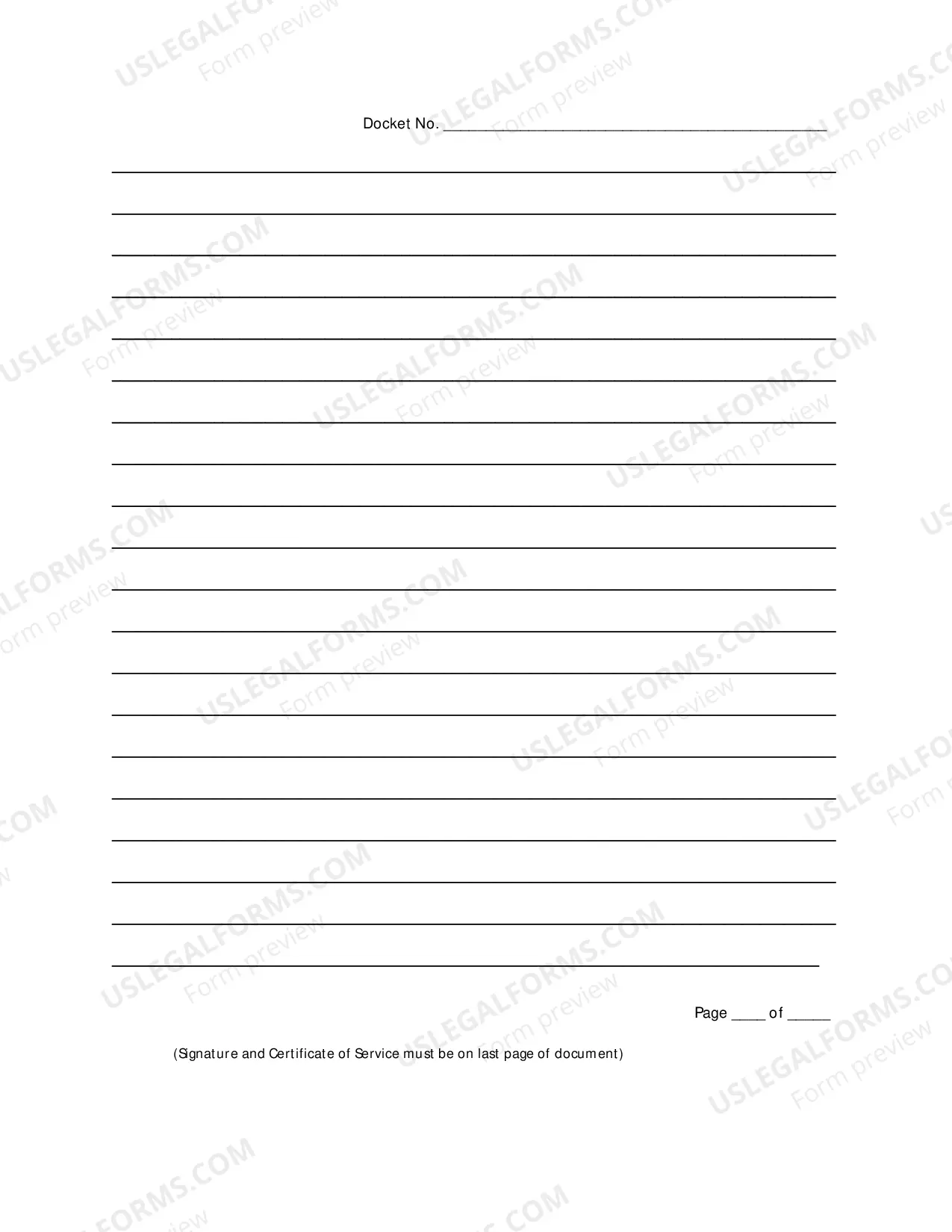 Preview Pro Se Blank Form