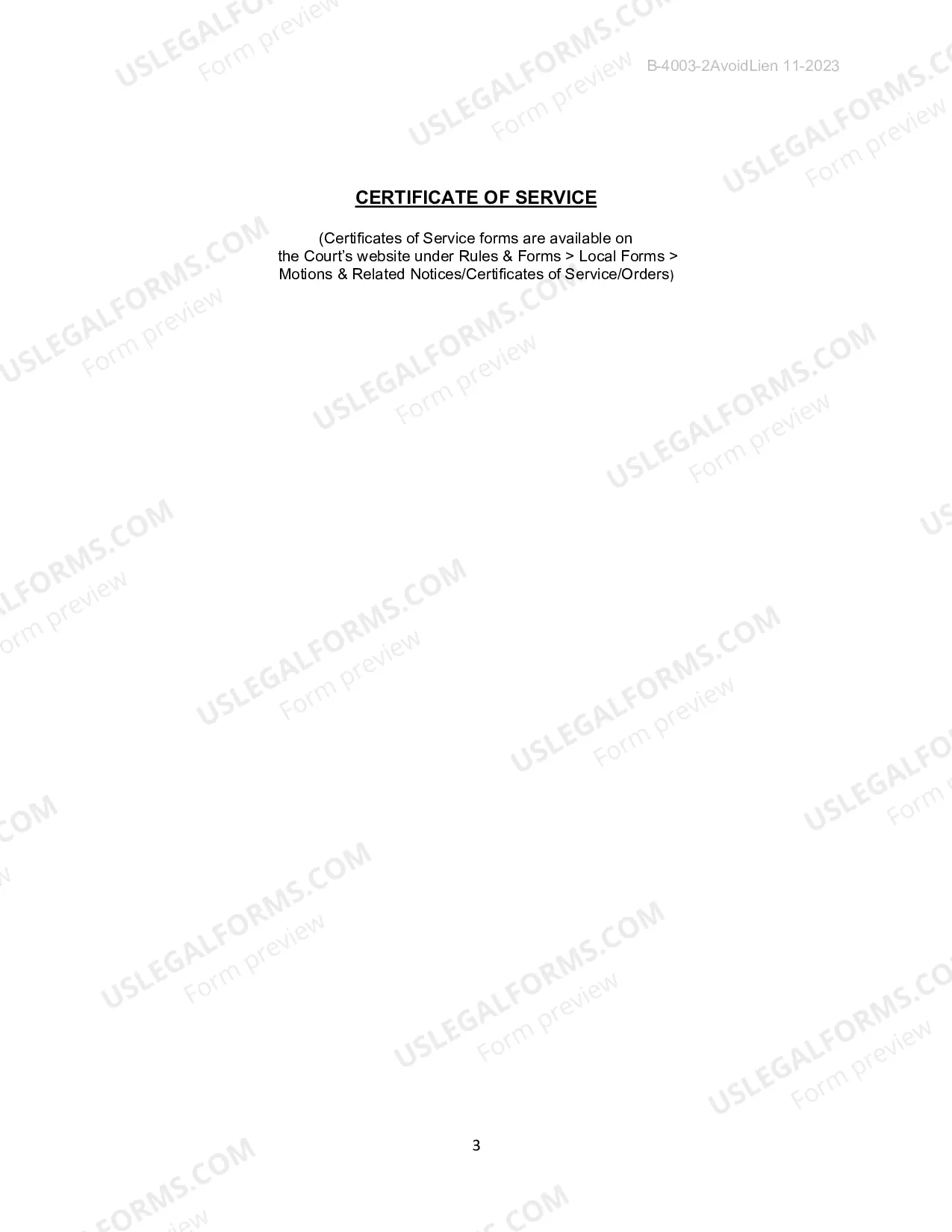 Preview Motion To Avoid Judicial Lien