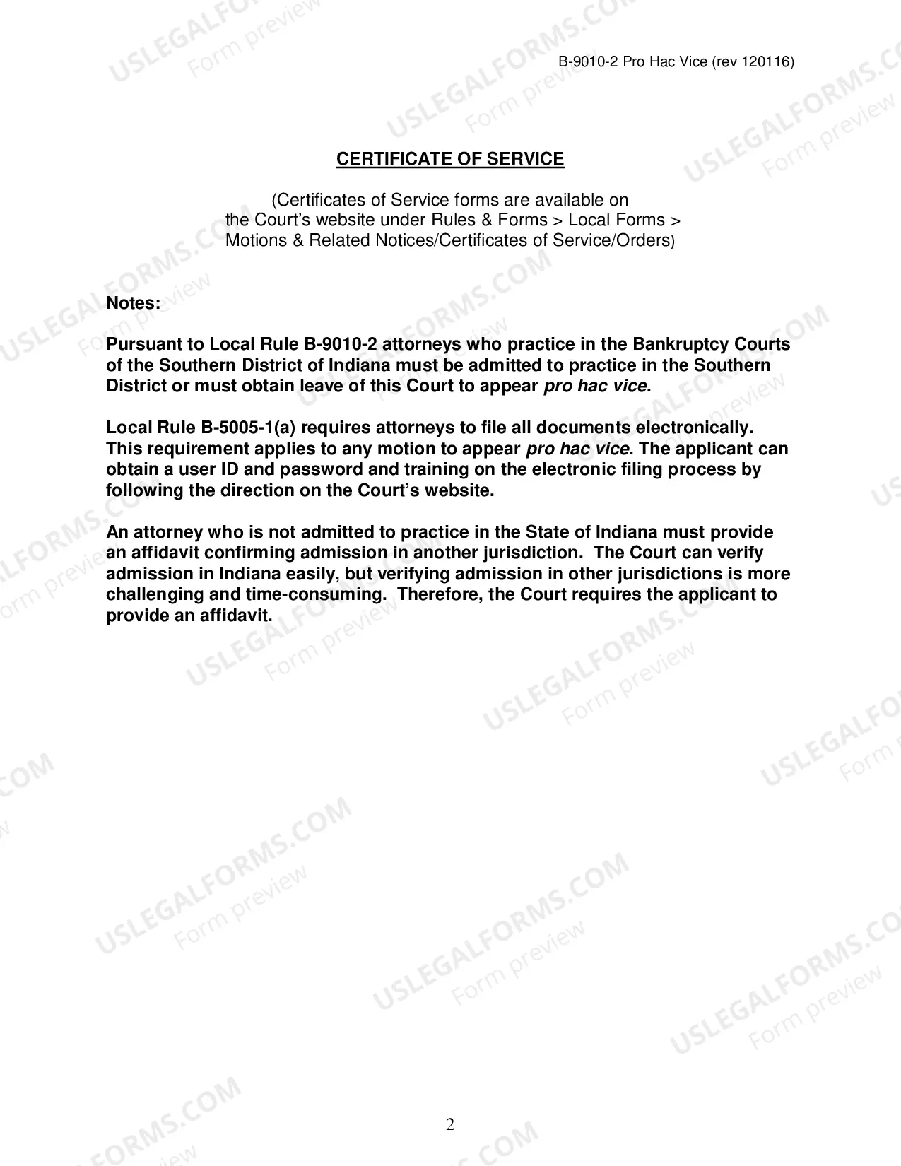 Preview Pro Hac Vice, Motion to Appear