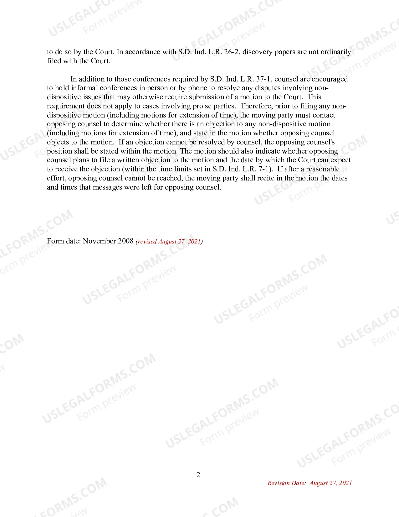 Preview Uniform Case Management Plan