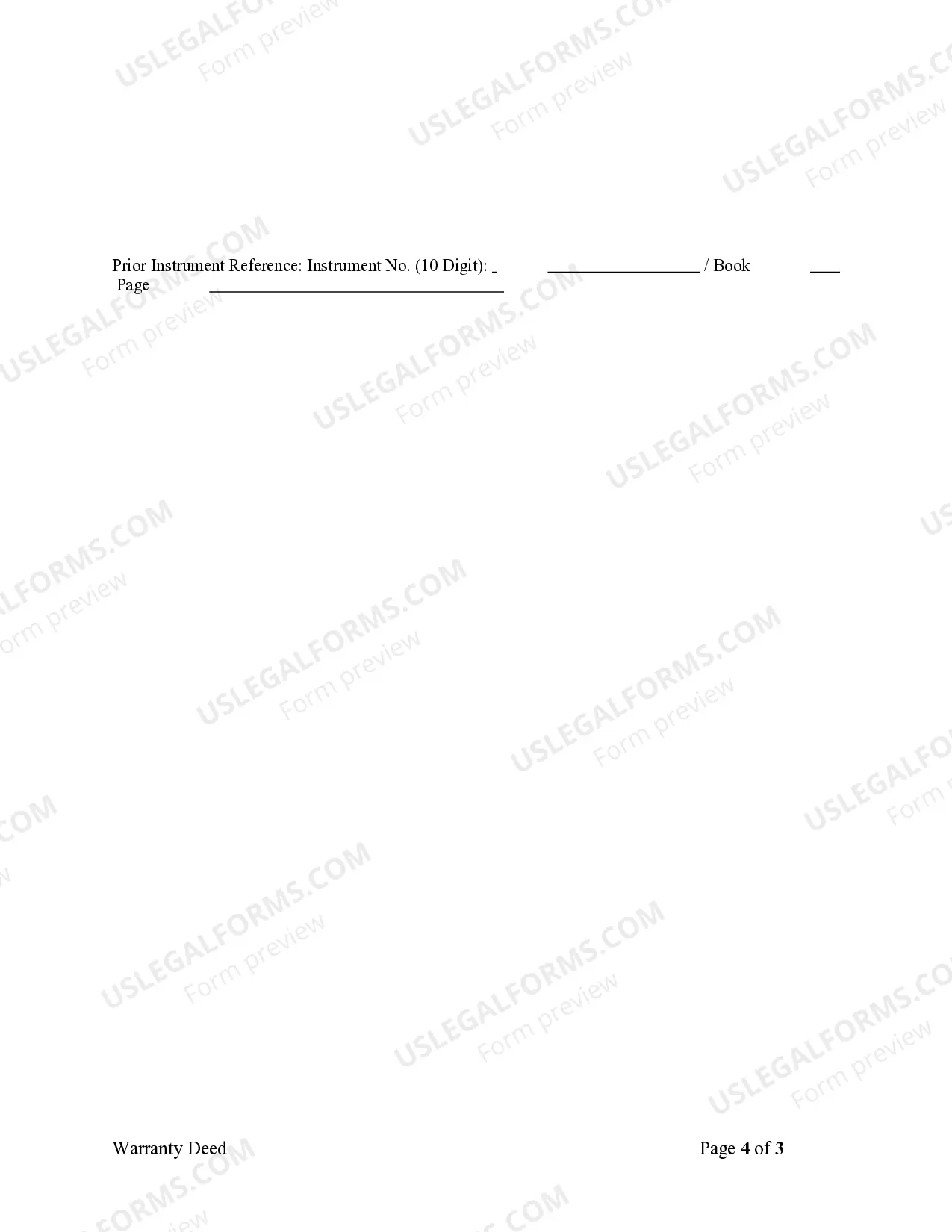 Preview Warranty Deed for Husband and Wife Converting Property from Tenants in Common to Joint Tenancy