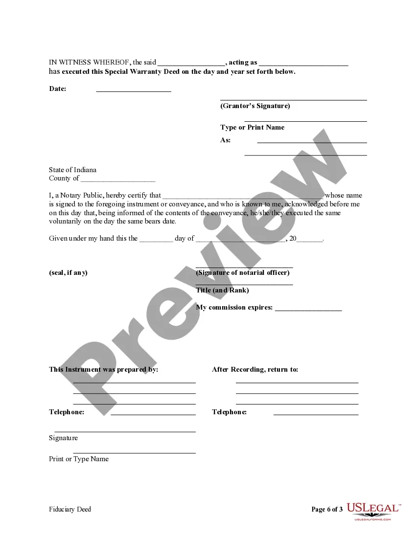 Get Fiduciary Deed for use by Executors, Trustees, Trustors, Administrators and other Fiduciaries Preview Fiduciary Deed for use by Executors, Trustees, Trustors, Administrators and other Fiduciaries