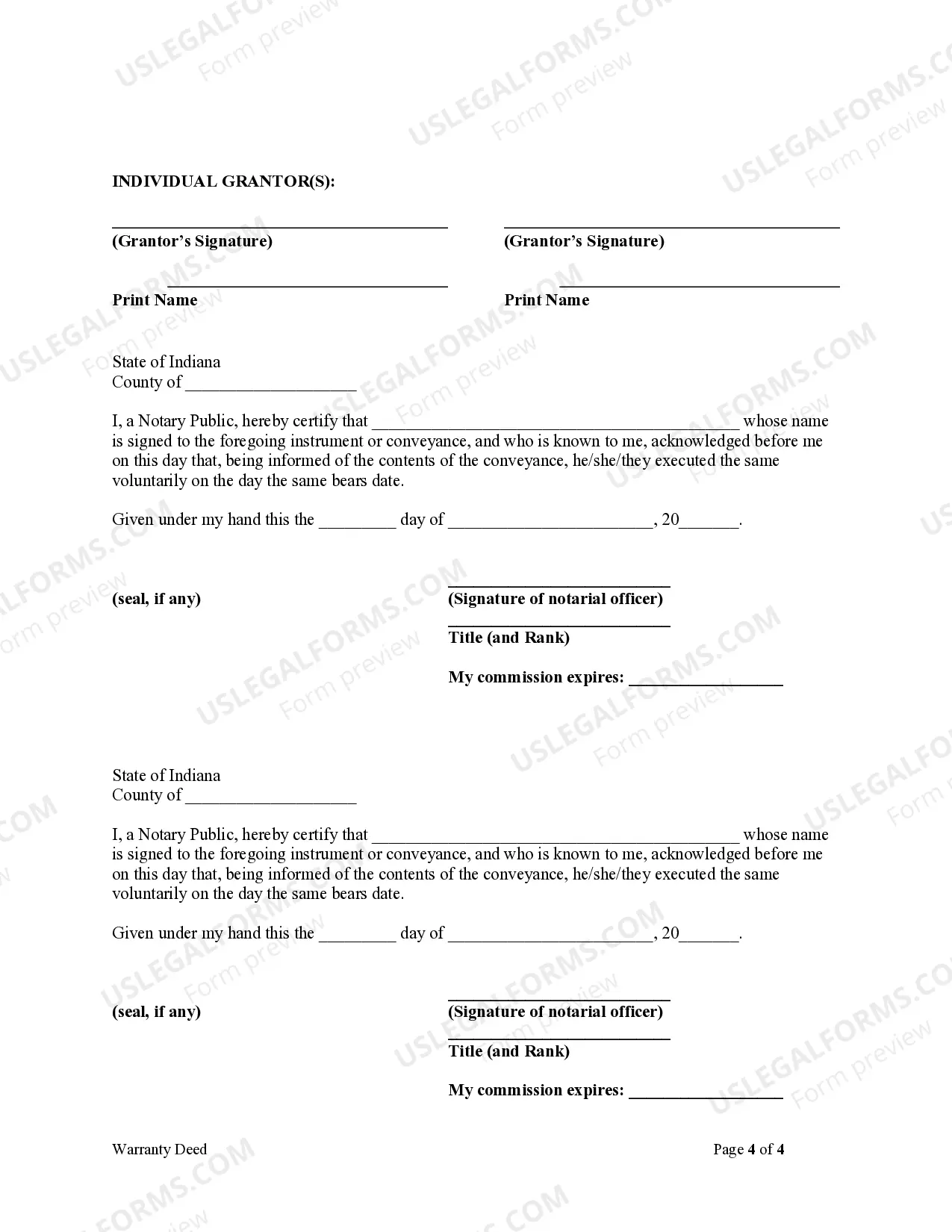 Preview Warranty Deed from Limited Partnership or LLC is the Grantor, or Grantee