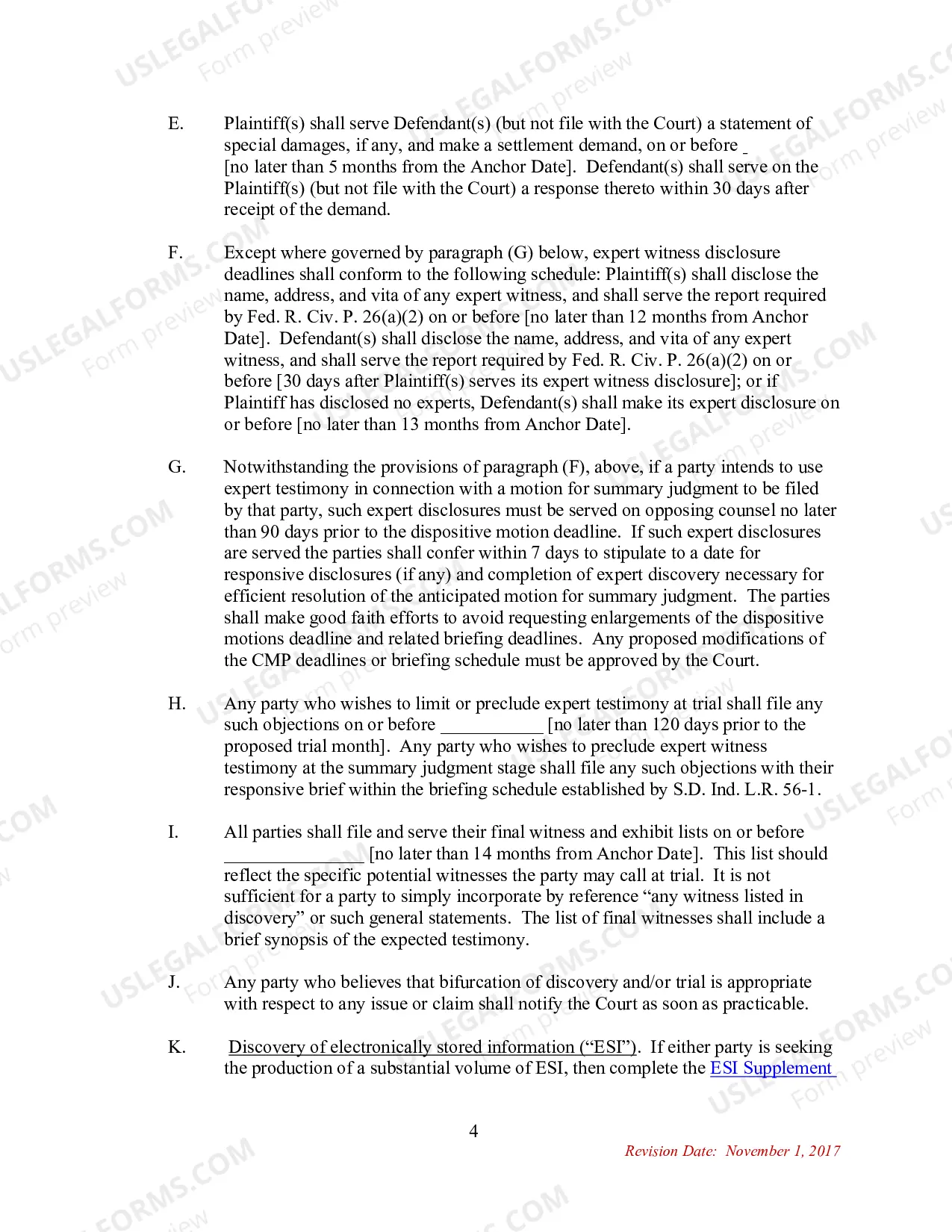 Preview Case Management Plan
